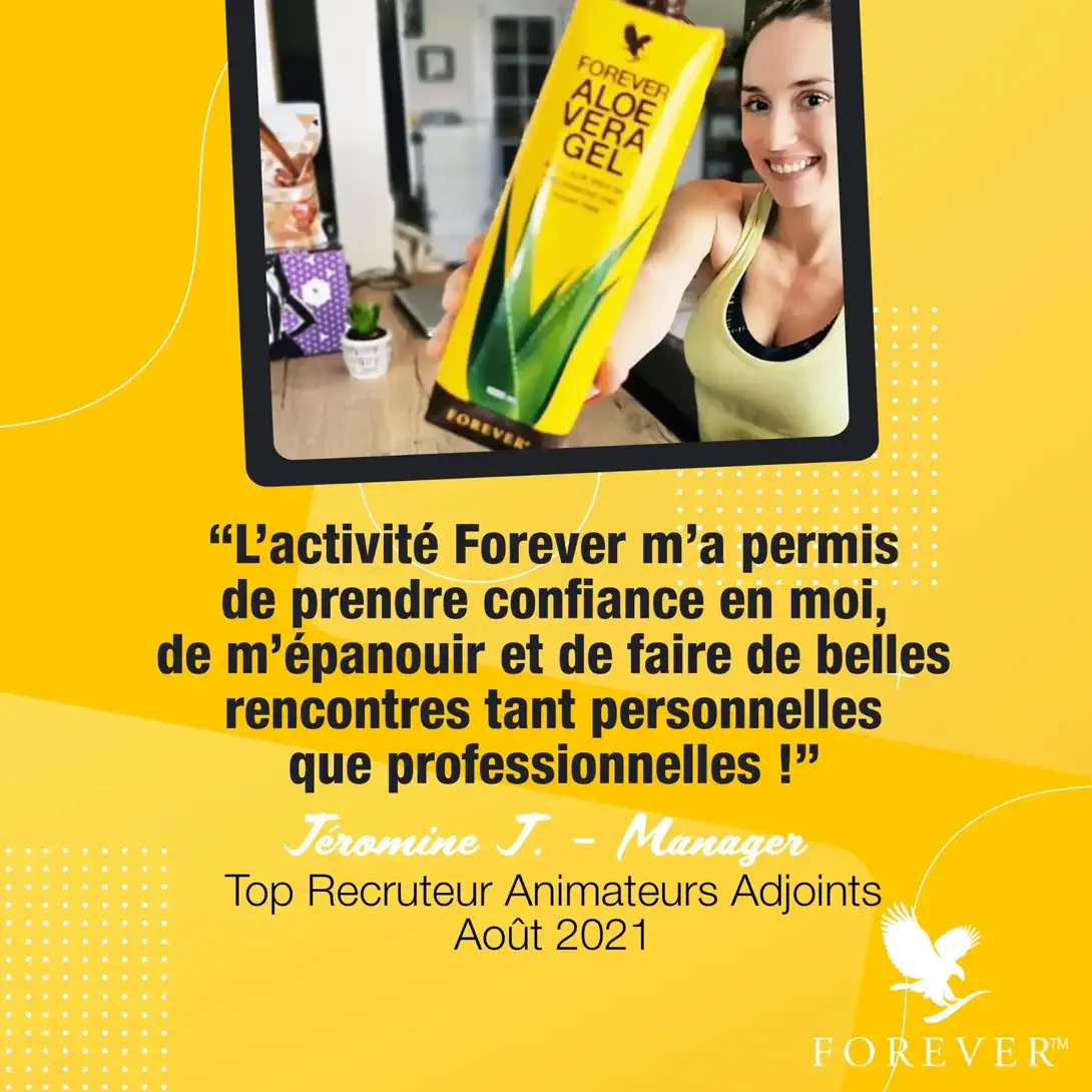 Témoignage Jéromine J. Manager Forever Living