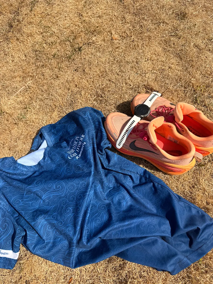 Tenue de course à pied et montre GPS, jour 3 du programme C9